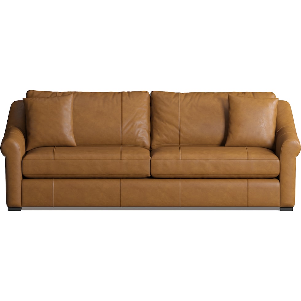bowery light brown sofa   