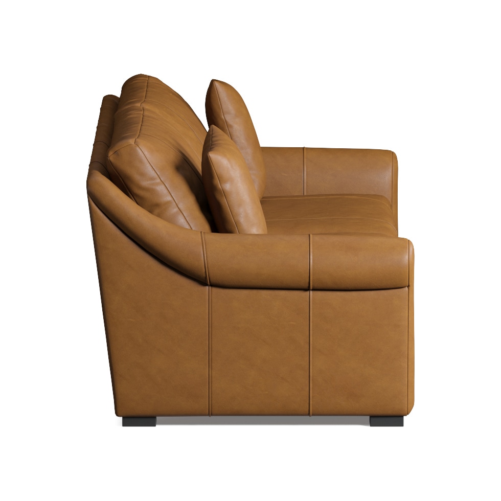 bowery light brown sofa   