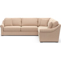bowery orange sectional   
