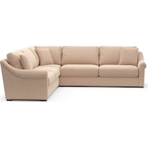 bowery orange sectional   