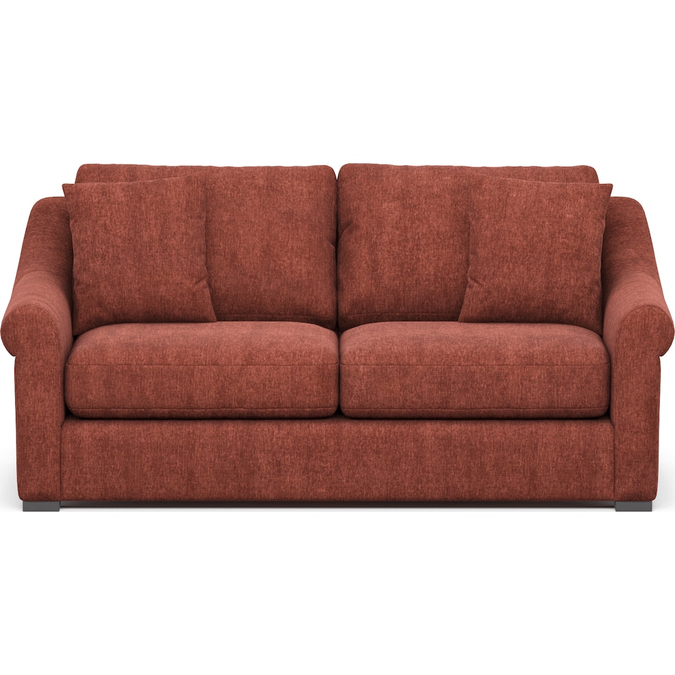 bowery orange sleeper sofa   