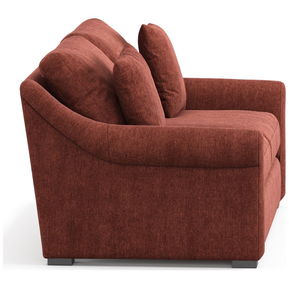 bowery orange sleeper sofa   