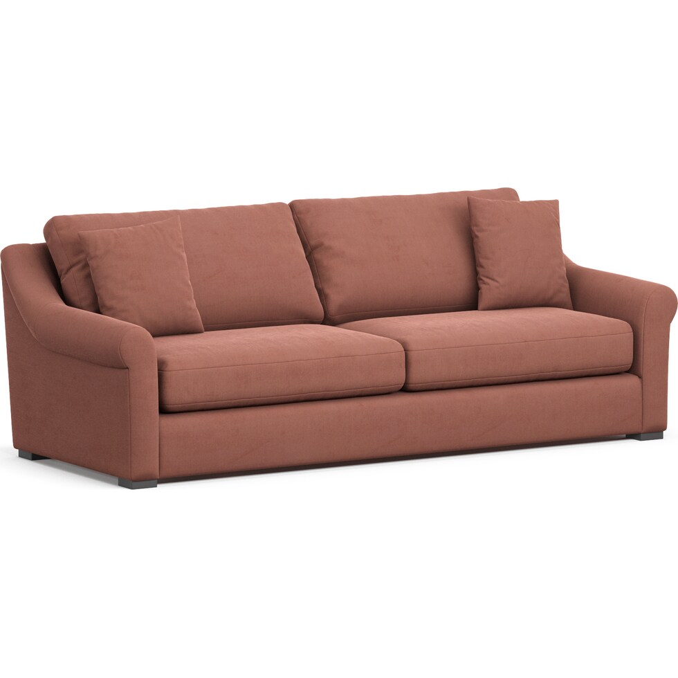 bowery pink sofa   