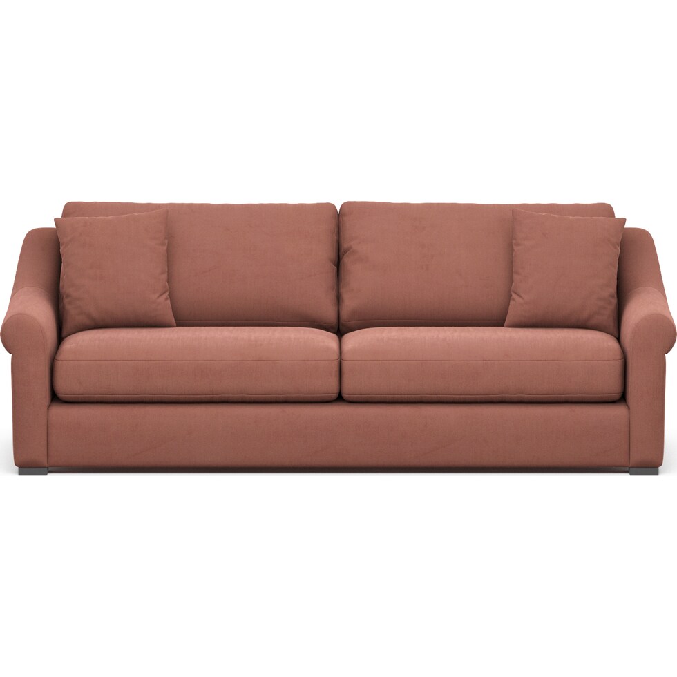 bowery pink sofa   