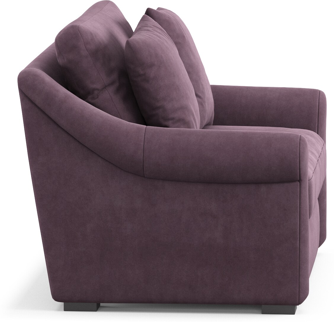 purple chair and a half