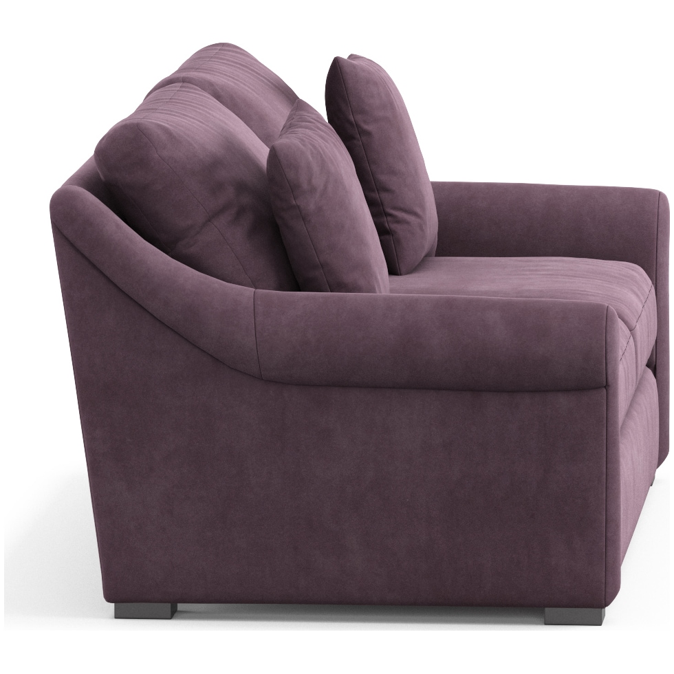 bowery purple sofa   
