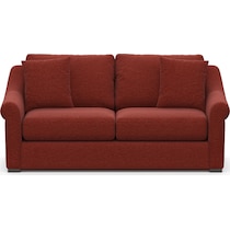 bowery red sofa   