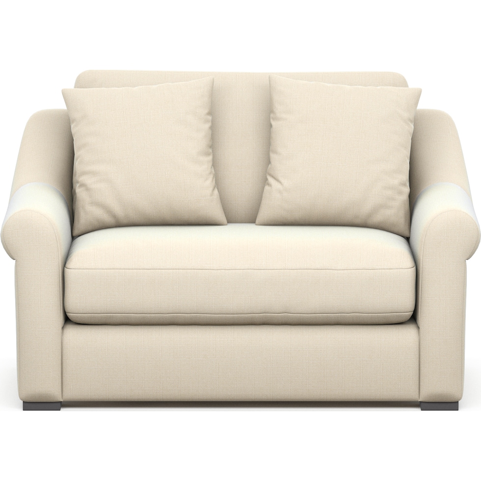 bowery white chair and a half   