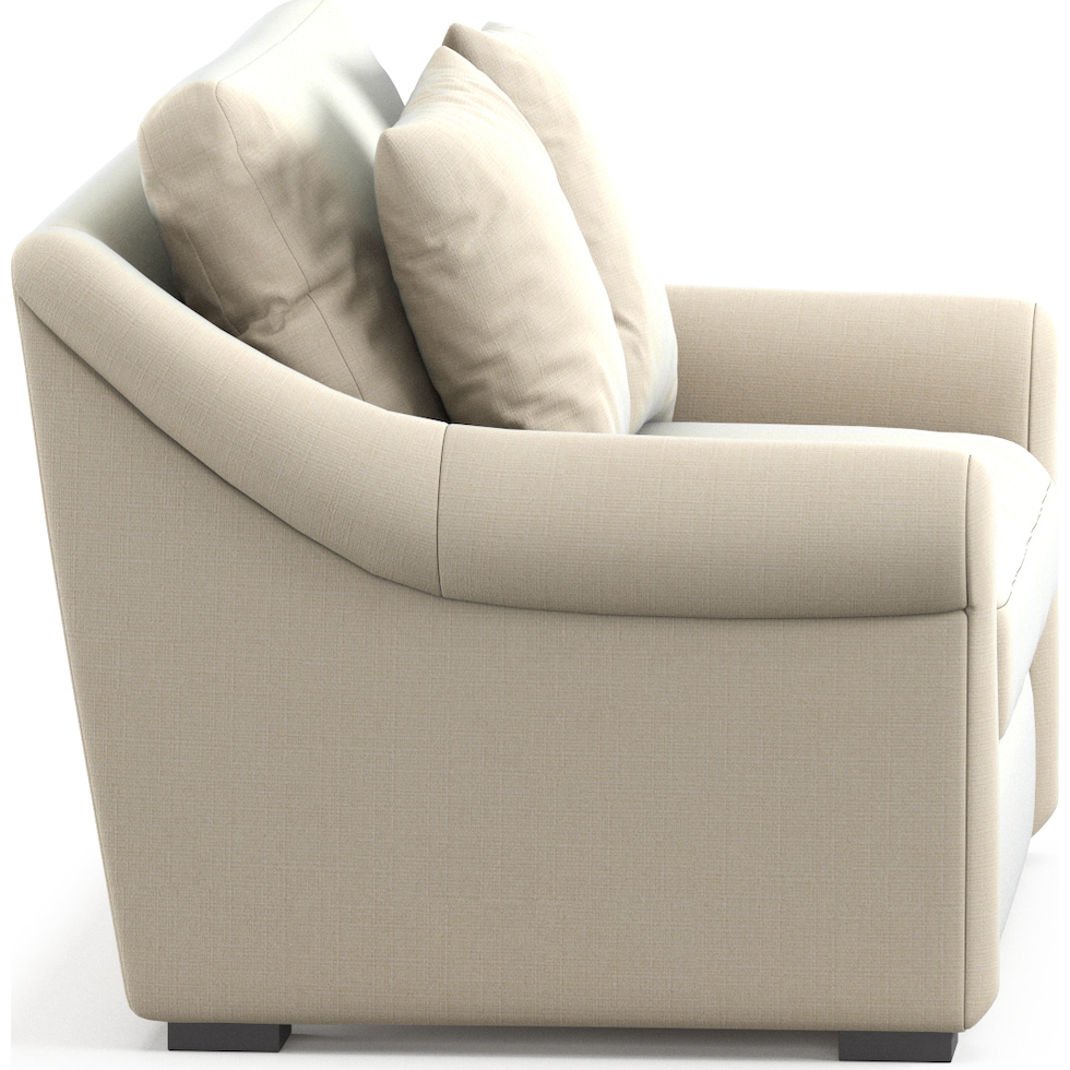 bowery white chair and a half   