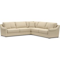 bowery white sleeper sectional   