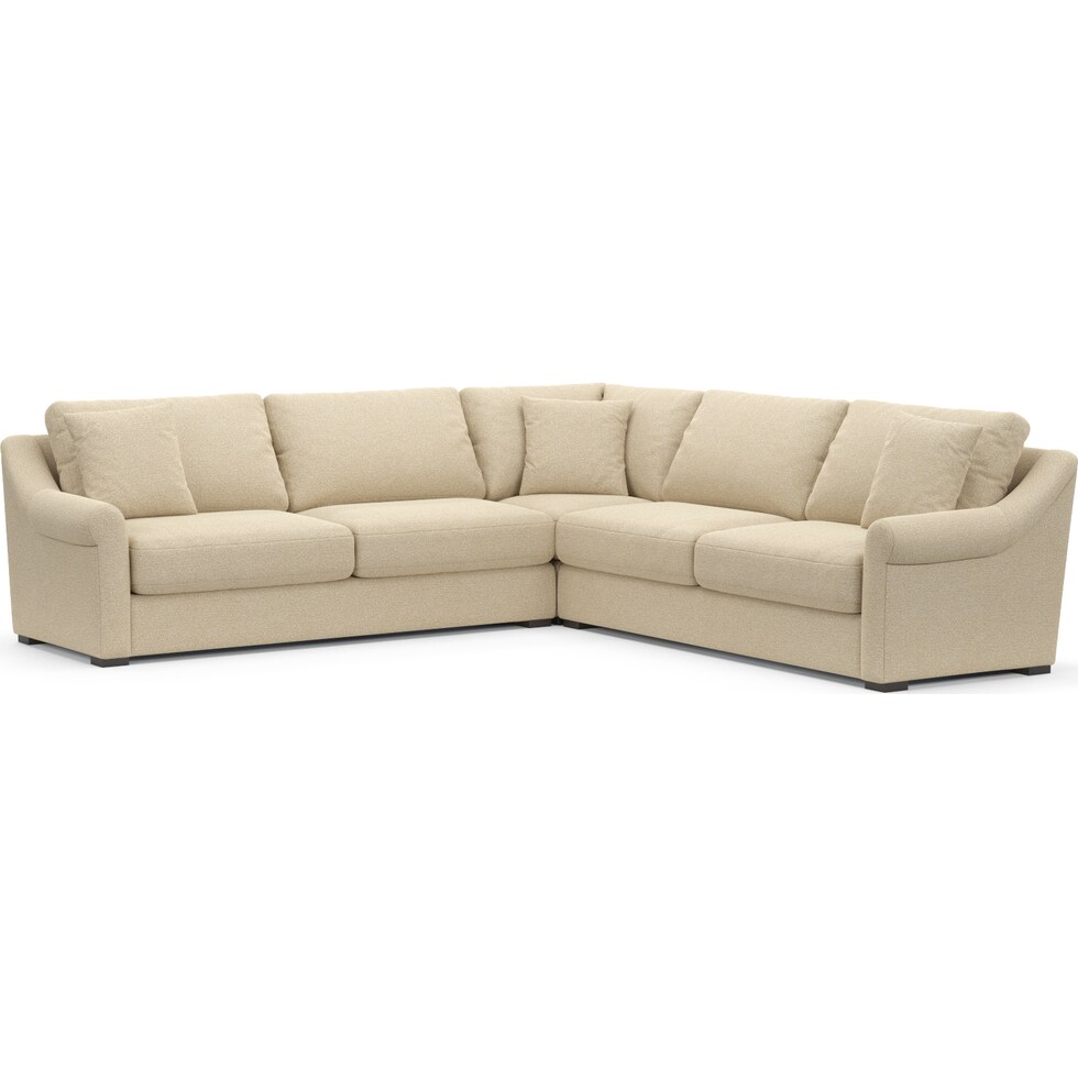bowery white sleeper sectional   
