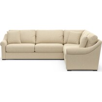 bowery white sleeper sectional   