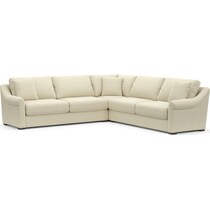 bowery white sleeper sectional   