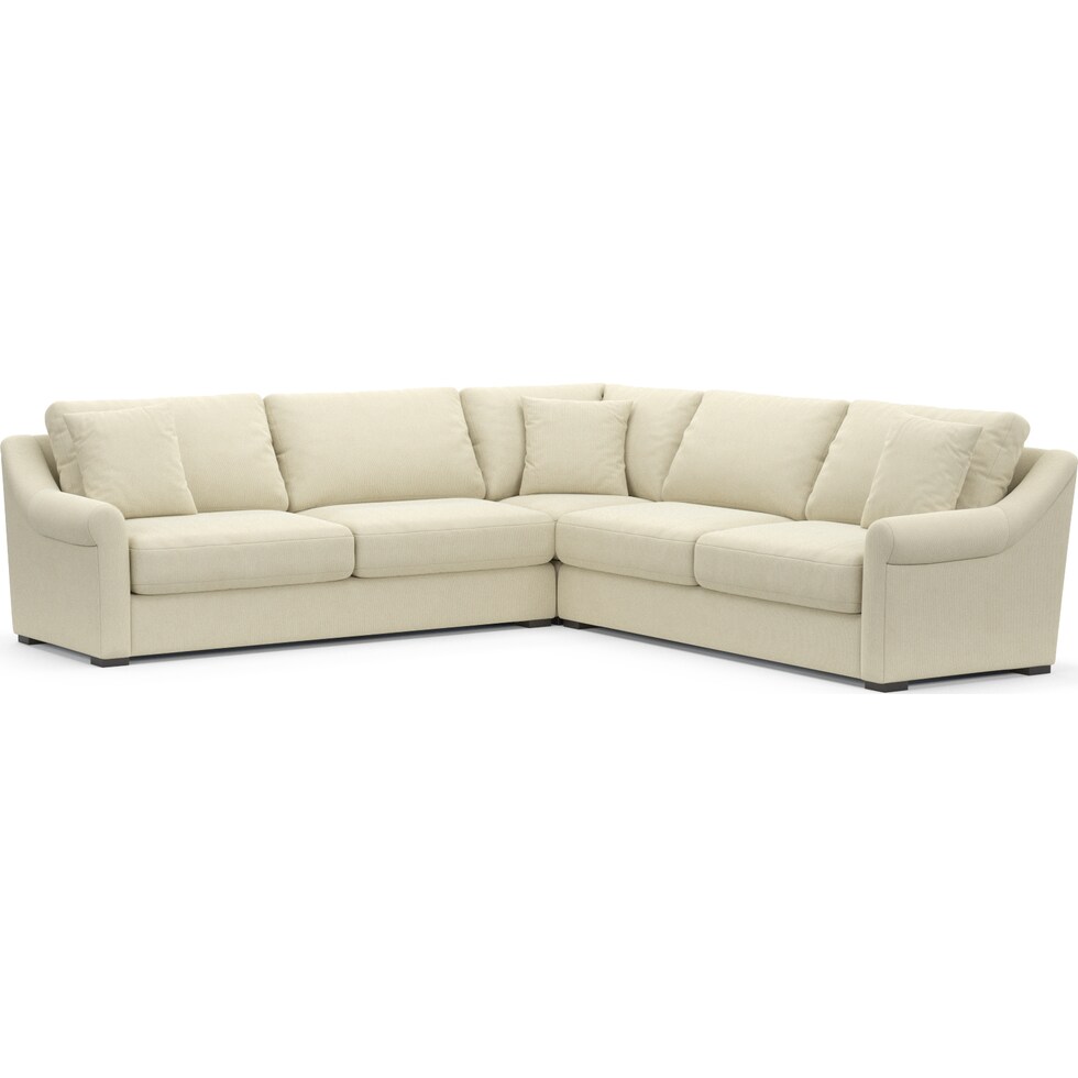 bowery white sleeper sectional   