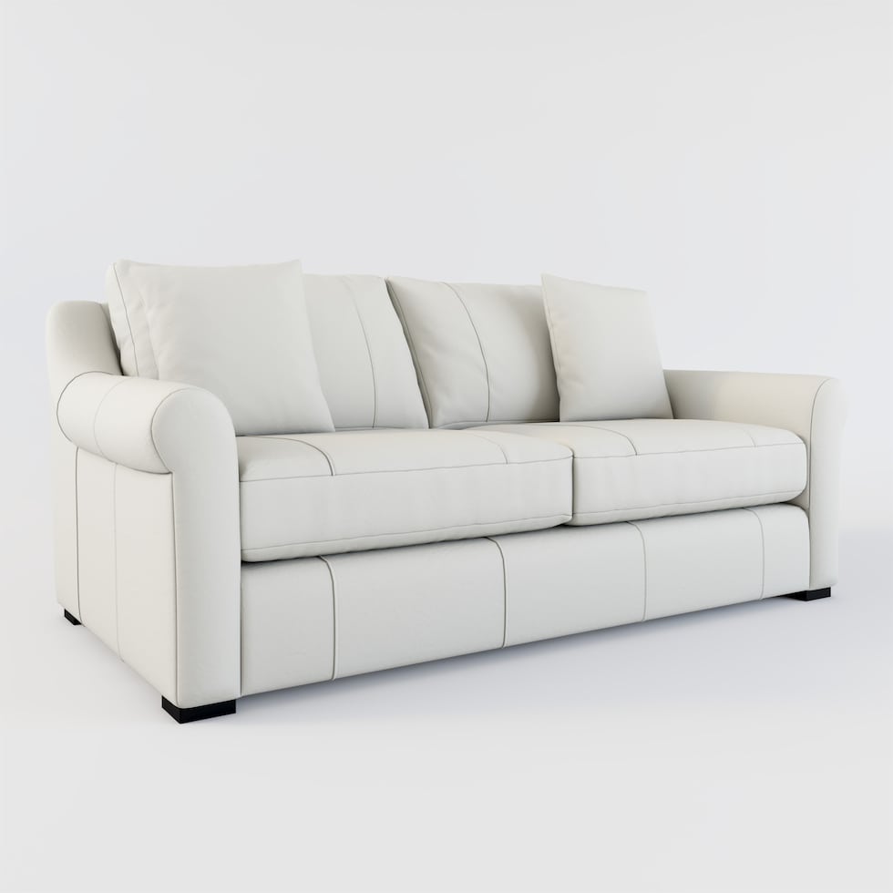 bowery white sleeper sofa web   