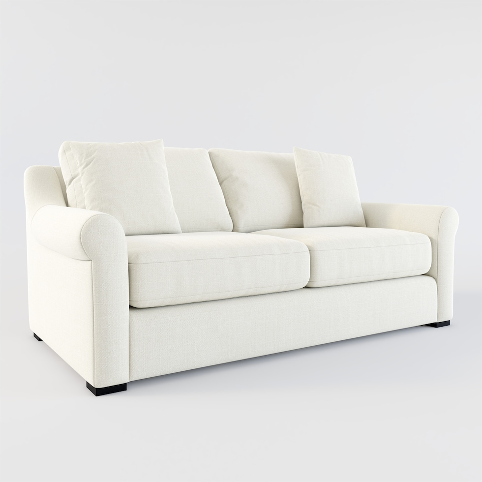 bowery white sleeper sofa web   