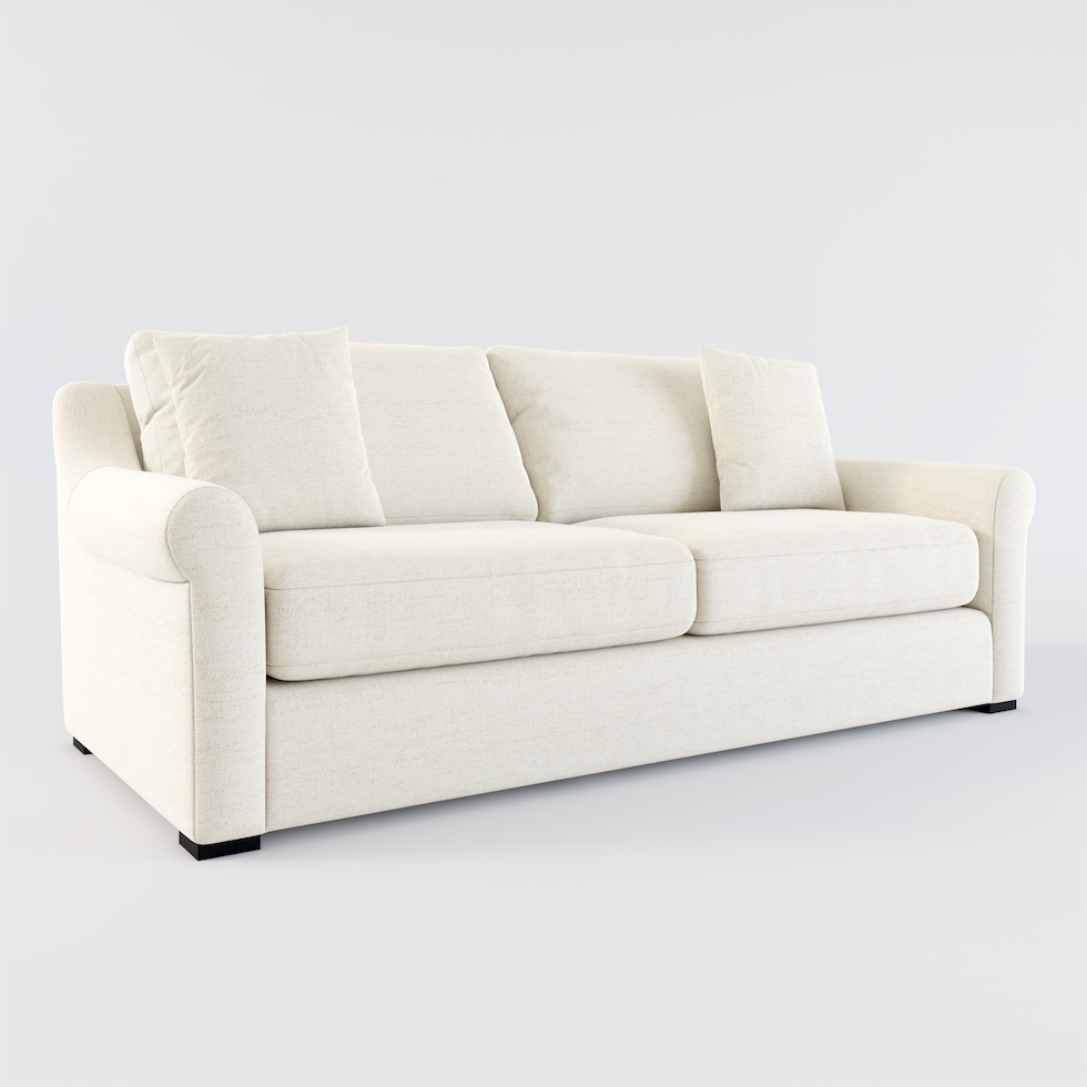 bowery white sleeper sofa web   