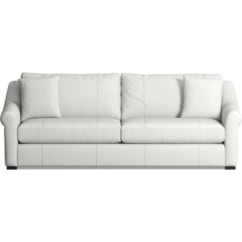 bowery white sofa   