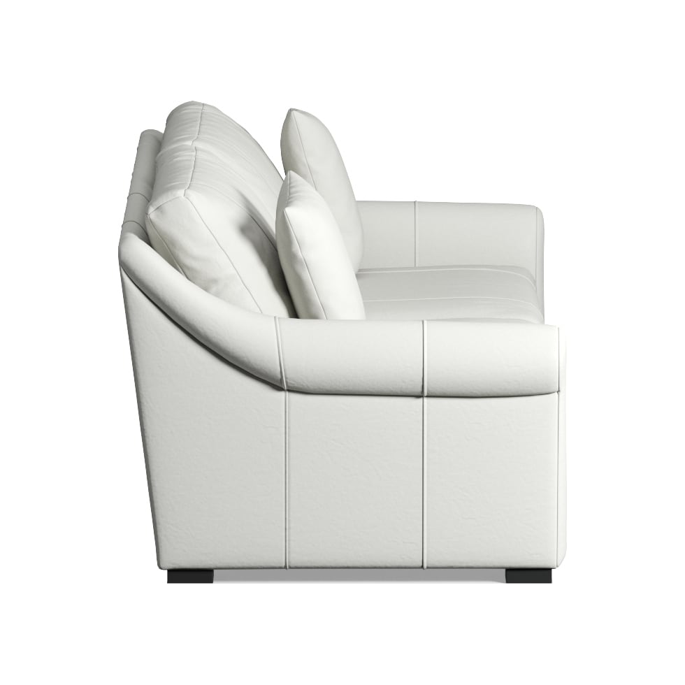 bowery white sofa   