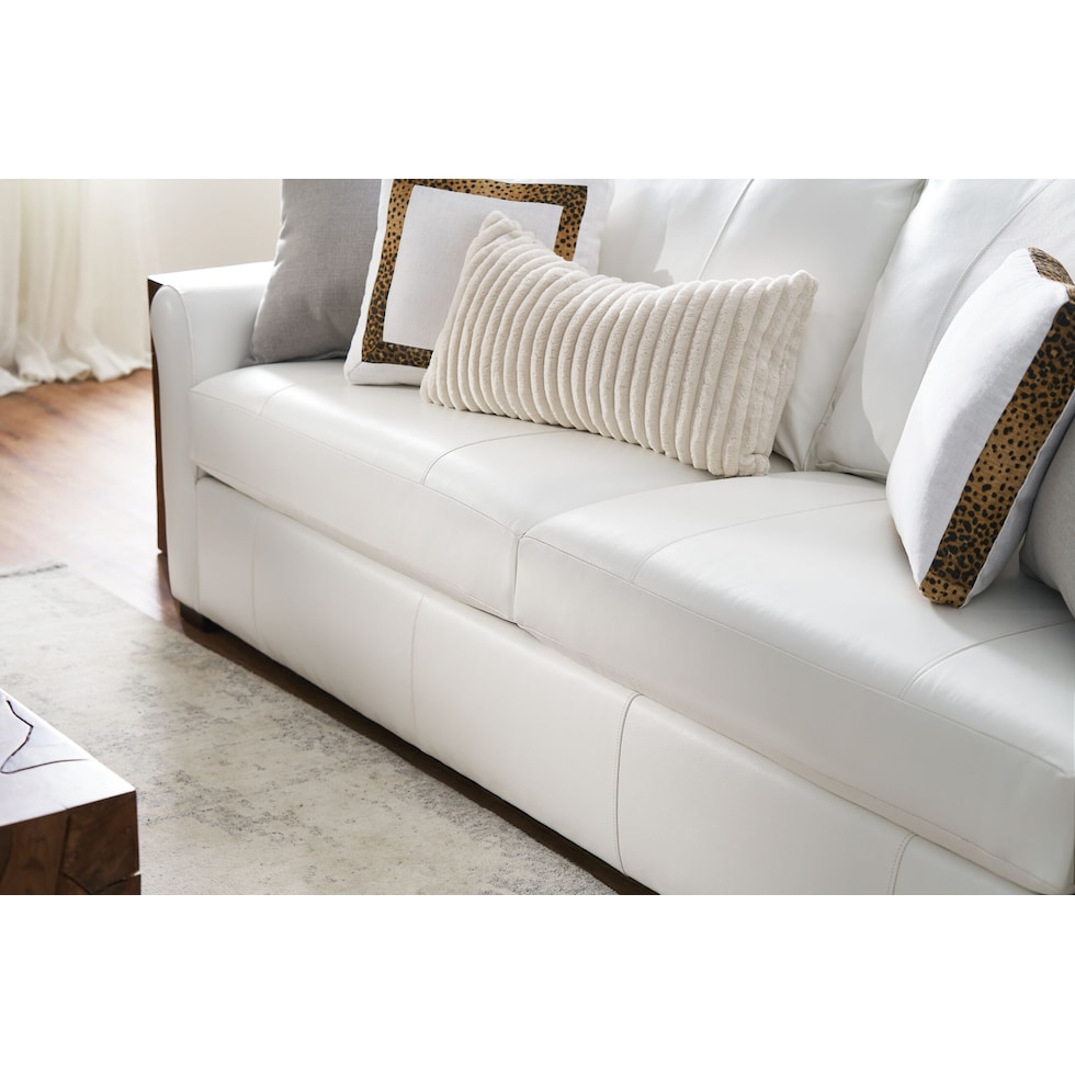 bowery white sofa   