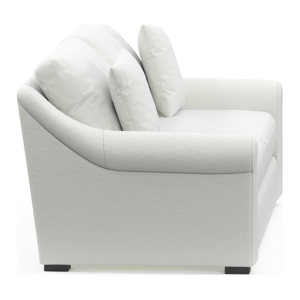 bowery white sofa   