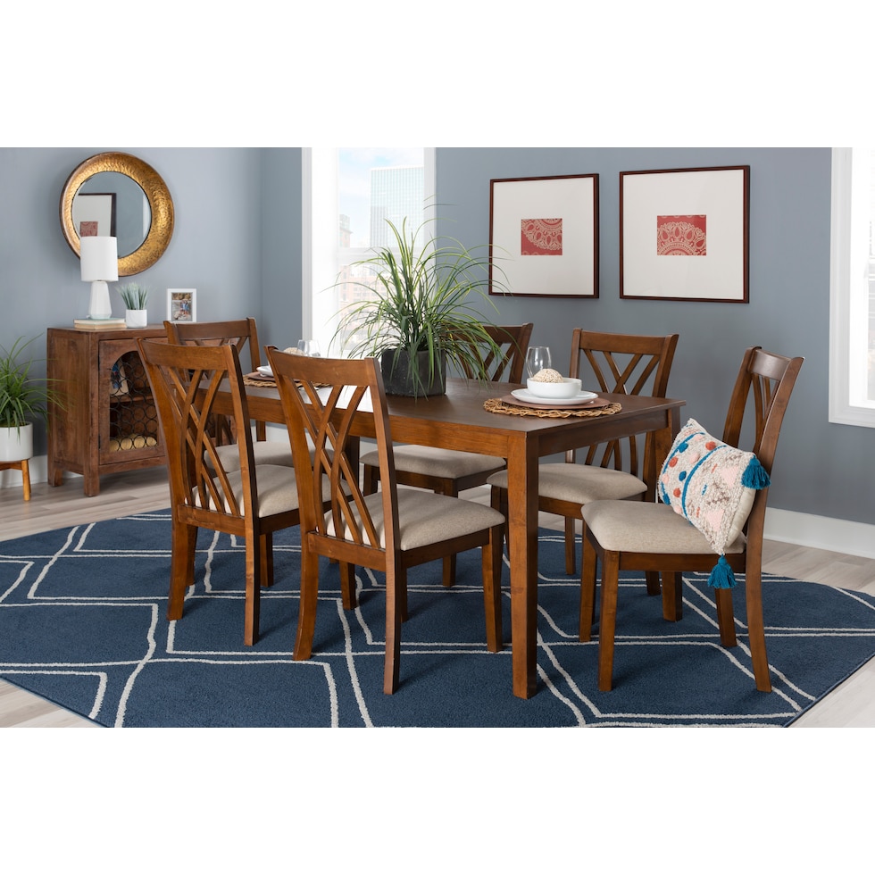 boyd dark brown  pc dining room   