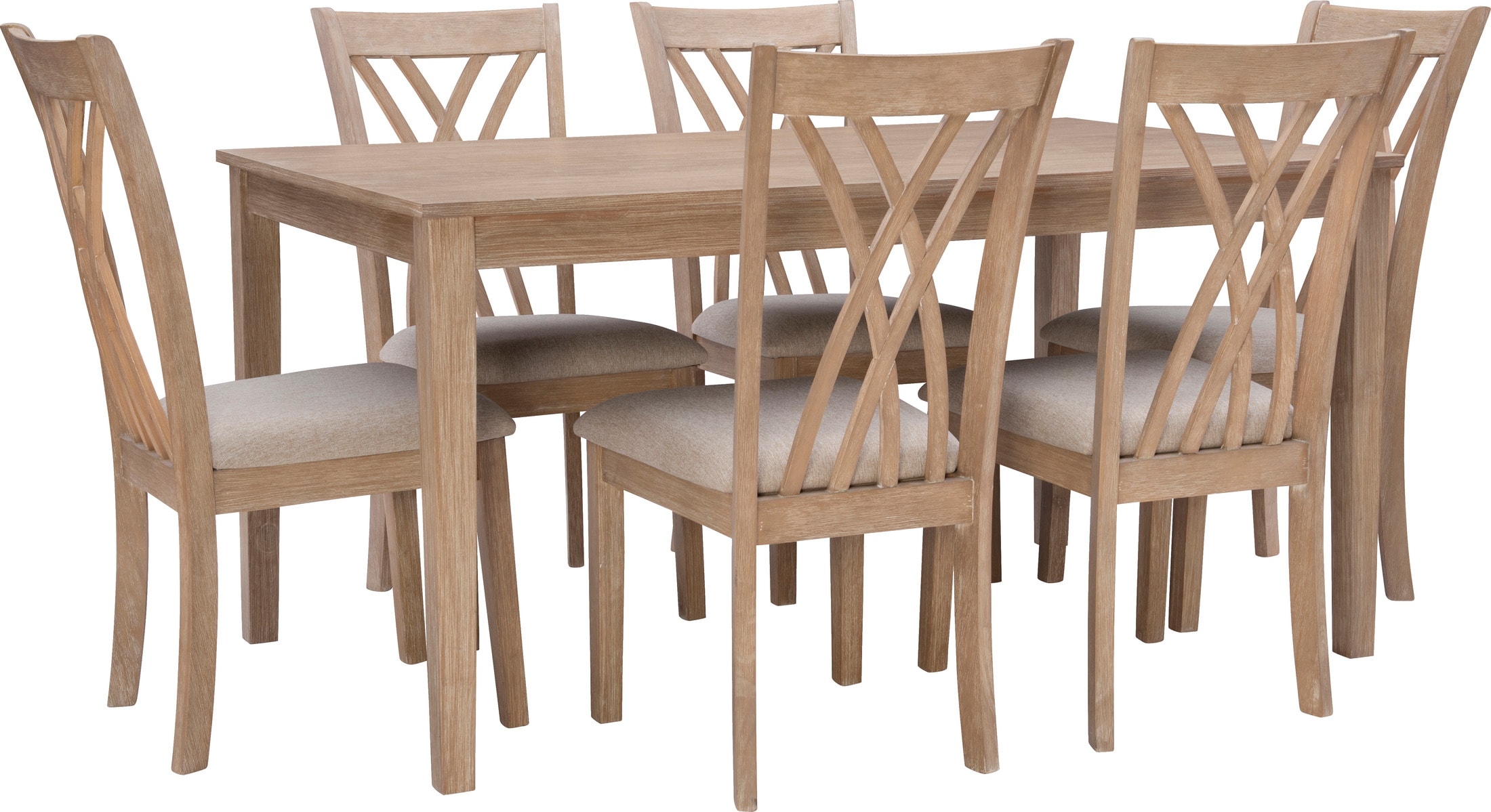 Boyd Dining Table and 6 Chairs American Signature Furniture