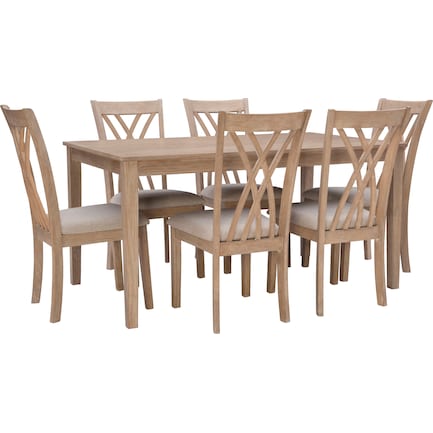 Boyd Dining Table and 6 Chairs - Natural