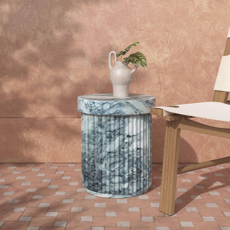 bozeman gray side table   