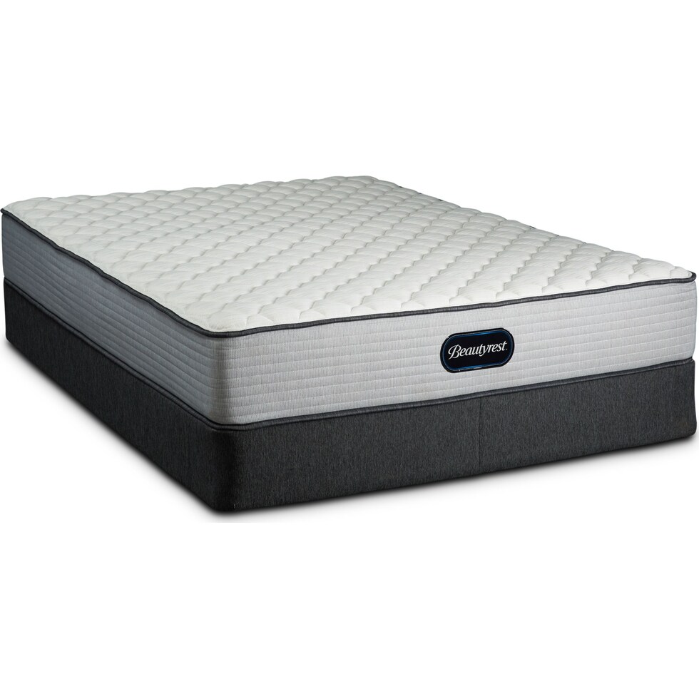 br firm white queen mattress foundation set   