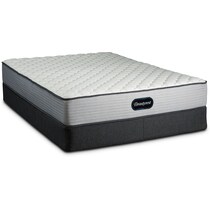br firm white queen mattress low profile foundation set   