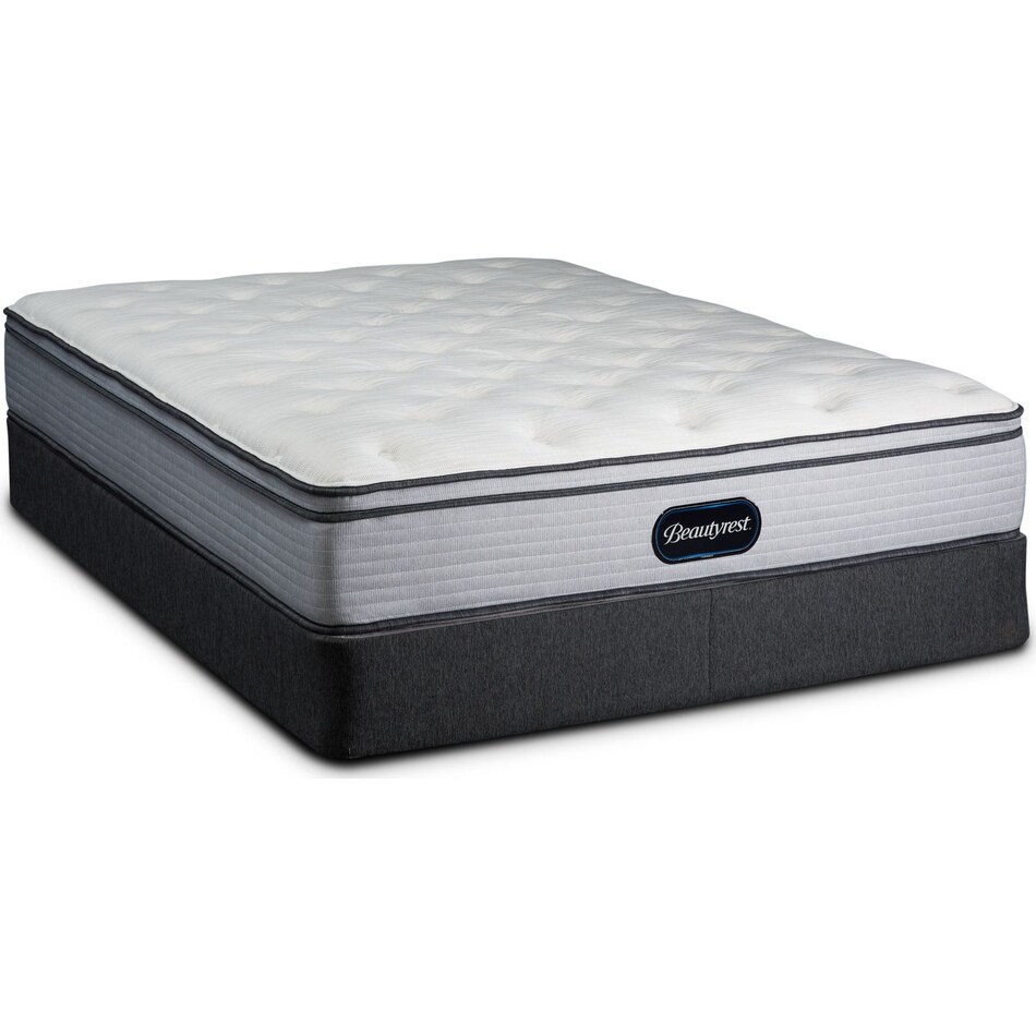 br soft white queen mattress low profile foundation set   