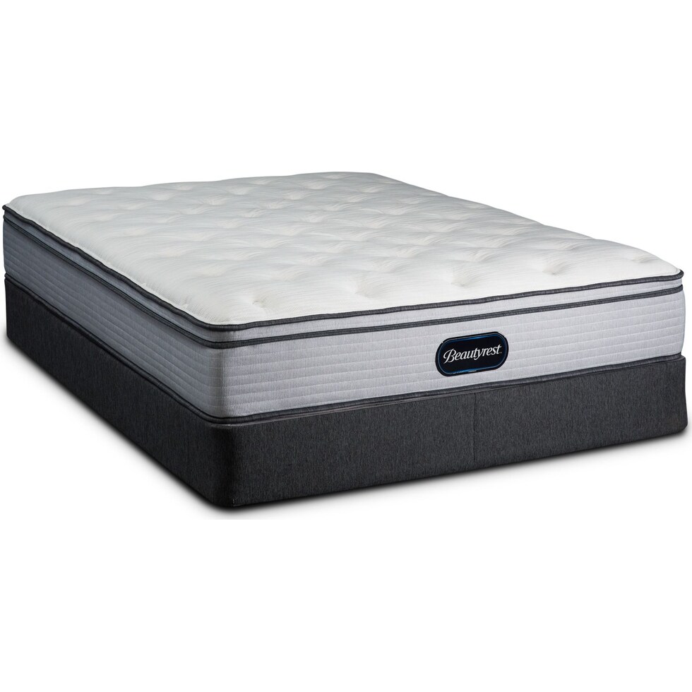 br soft white queen mattress split foundation set   