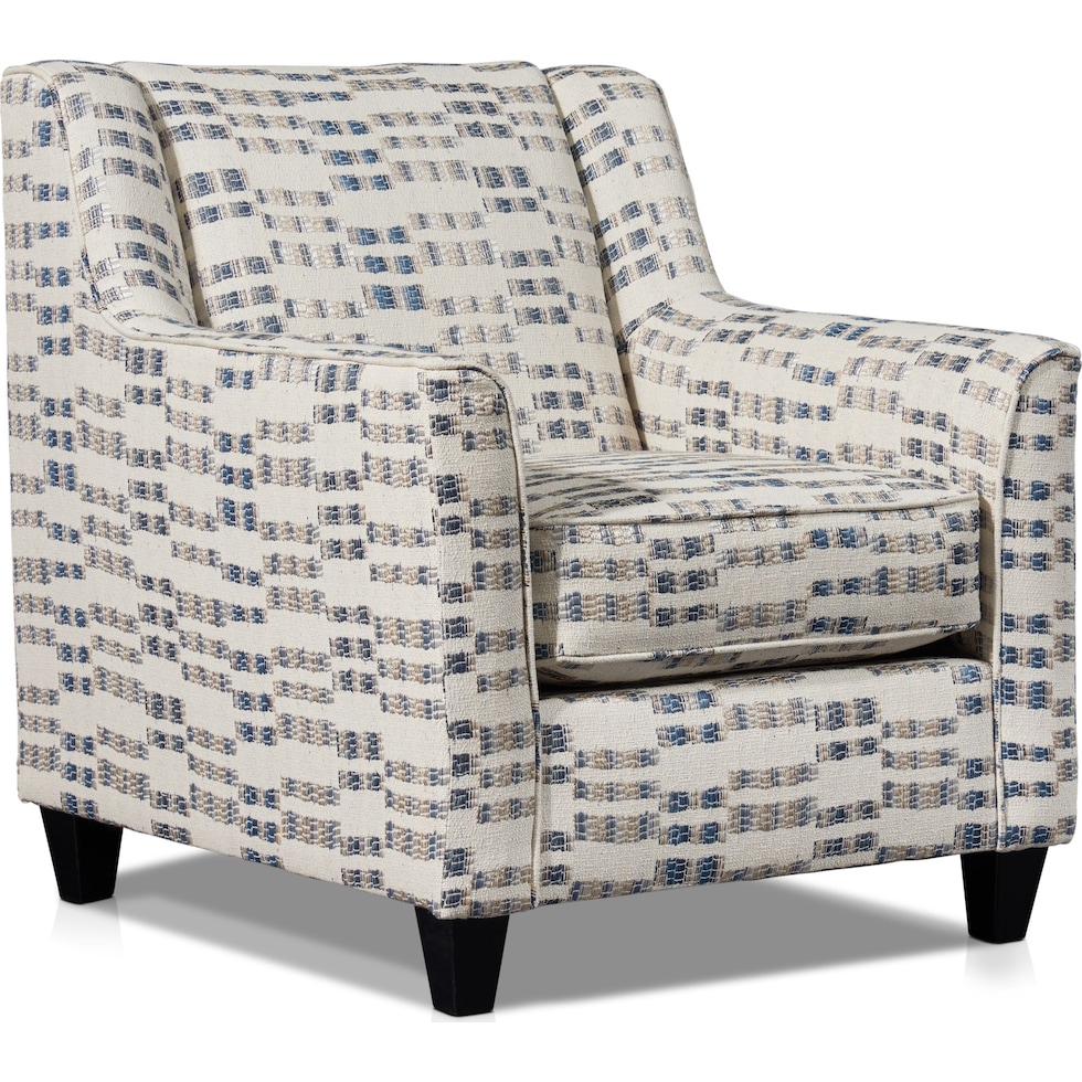 braden white accent chair   