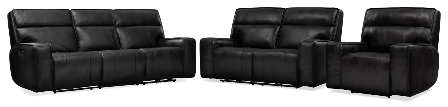 Bradley Triple-Power Reclining Sofa, Loveseat And Recliner | American ...