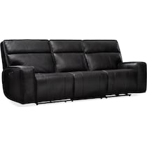 bradley black power reclining sofa   