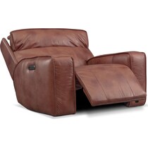 bradley dark brown power recliner   