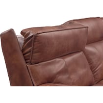bradley dark brown power reclining sofa   