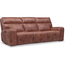 bradley dark brown power reclining sofa   