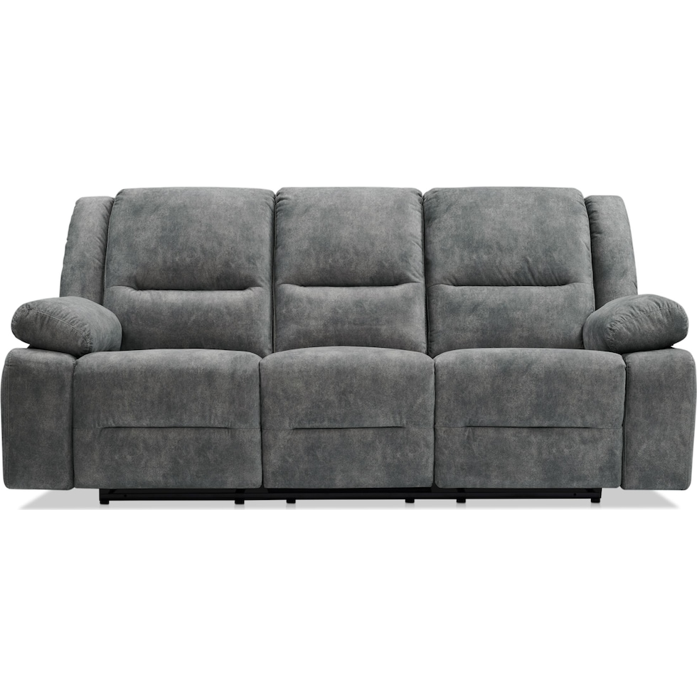 bradshaw gray  pc manual reclining living room   