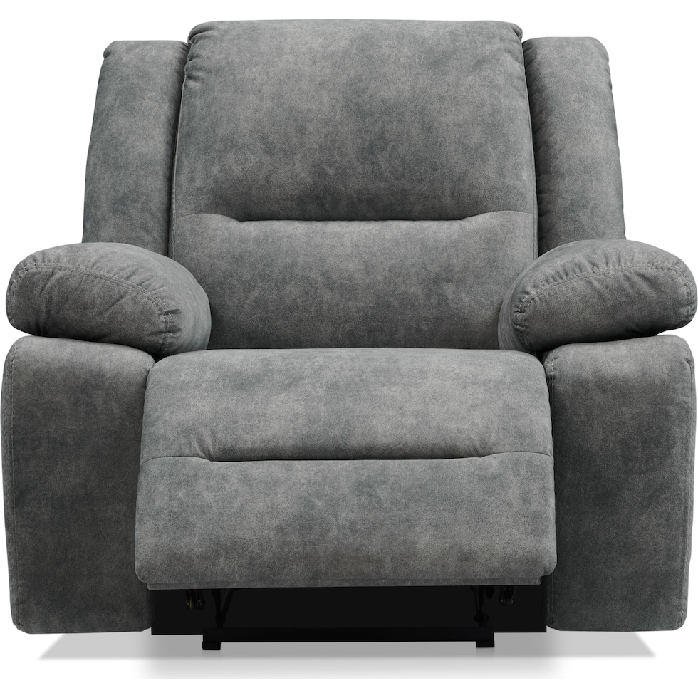 bradshaw gray  pc manual reclining living room   