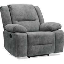 bradshaw gray  pc manual reclining living room   