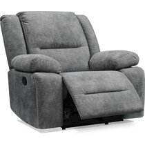 bradshaw gray  pc manual reclining living room   