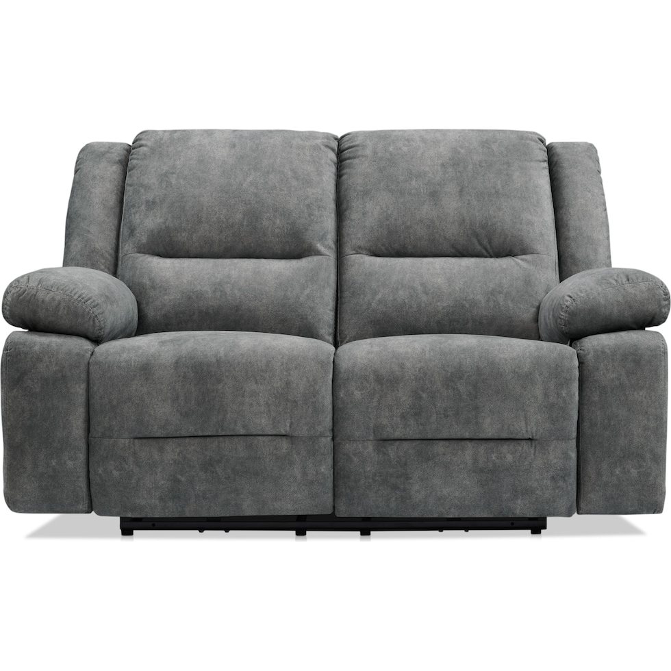 bradshaw gray  pc power reclining living room   