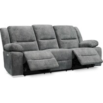 bradshaw gray  pc power reclining living room   