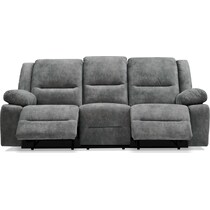bradshaw gray  pc power reclining living room   