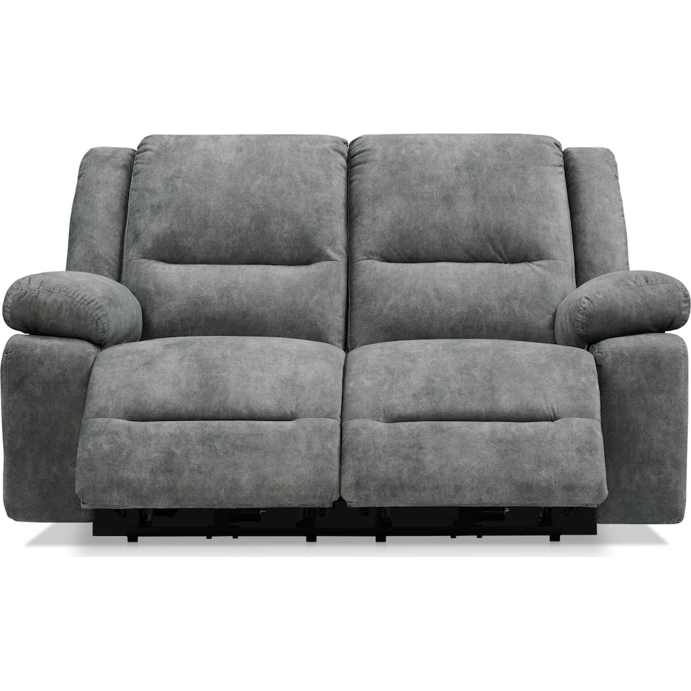 bradshaw gray  pc power reclining living room   