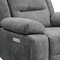 bradshaw gray  pc power reclining living room   