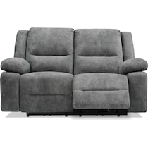 bradshaw gray manual reclining loveseat   
