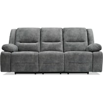 bradshaw gray manual reclining sofa   